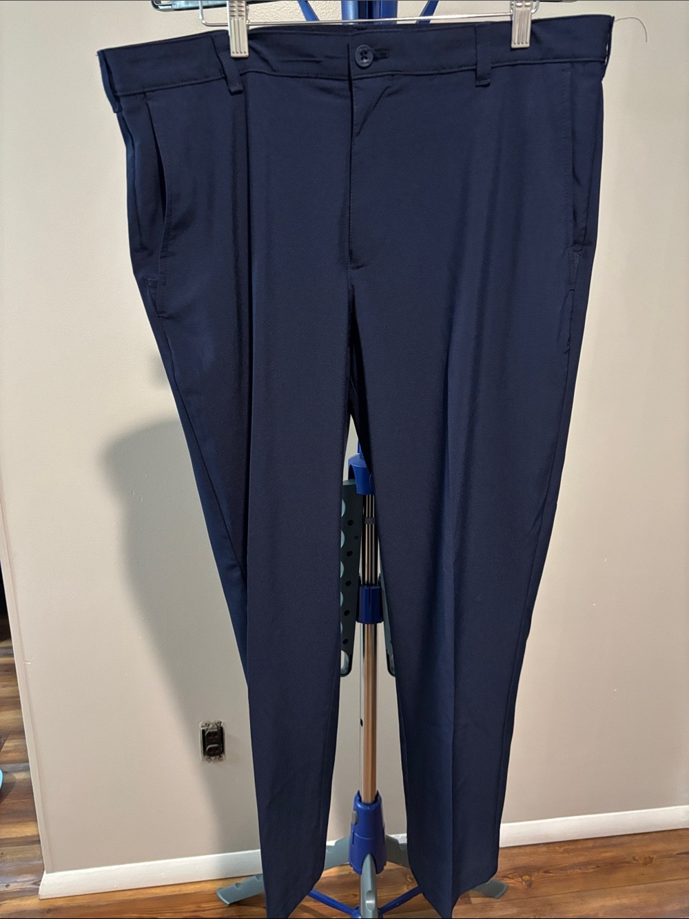 Izod Golf Men's Navy Dress Pants - Classic Tailored Fit